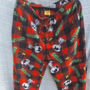Peanuts Snoopy Fleece Chillin Pajama pants XL